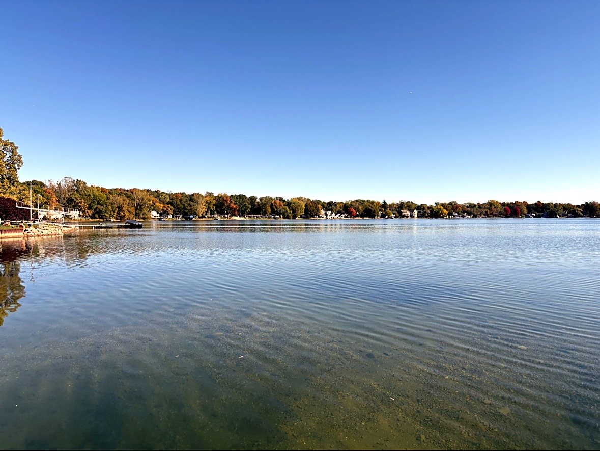 Whitmore Lake in the fall